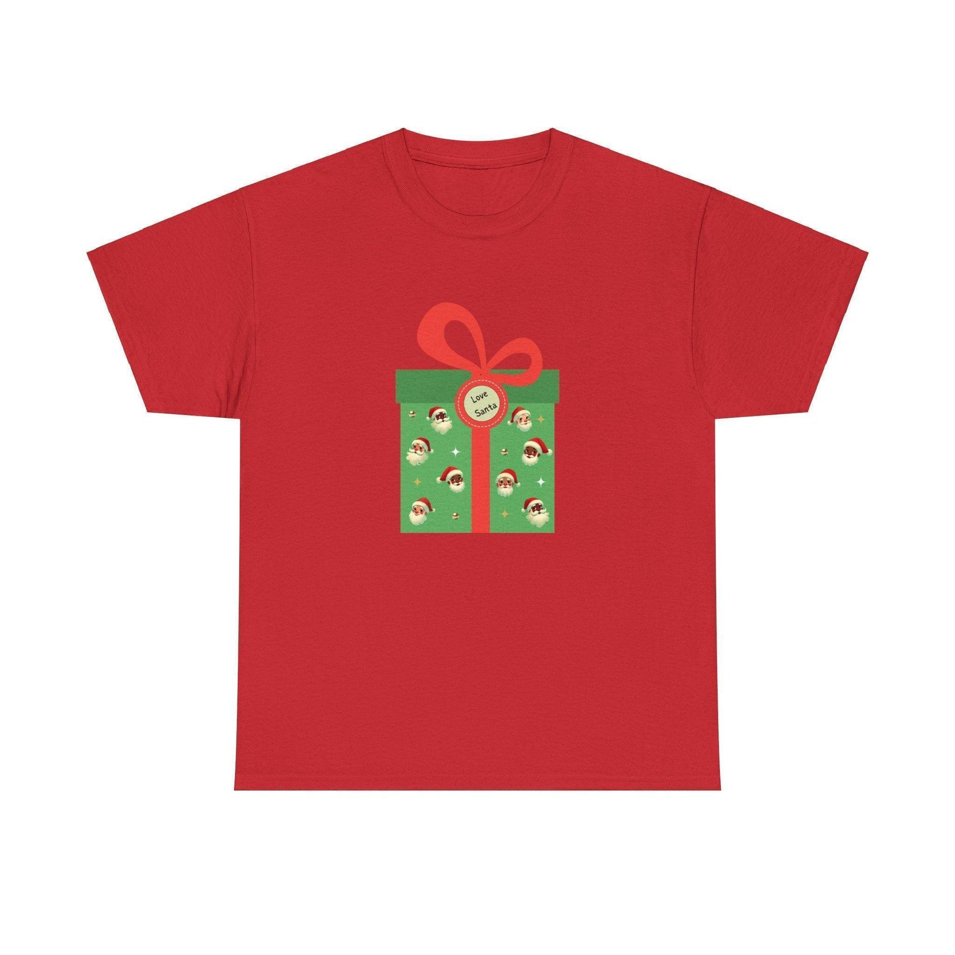 Love Santa Present 🎅 Unisex Heavy Cotton™ Tee! - Whippie's