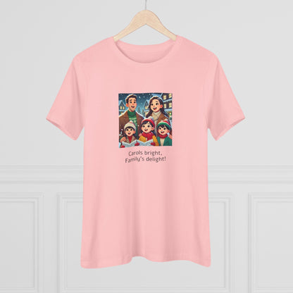 Carols bright, Family's delight! - Women's Softstyle Tee - Whippie's