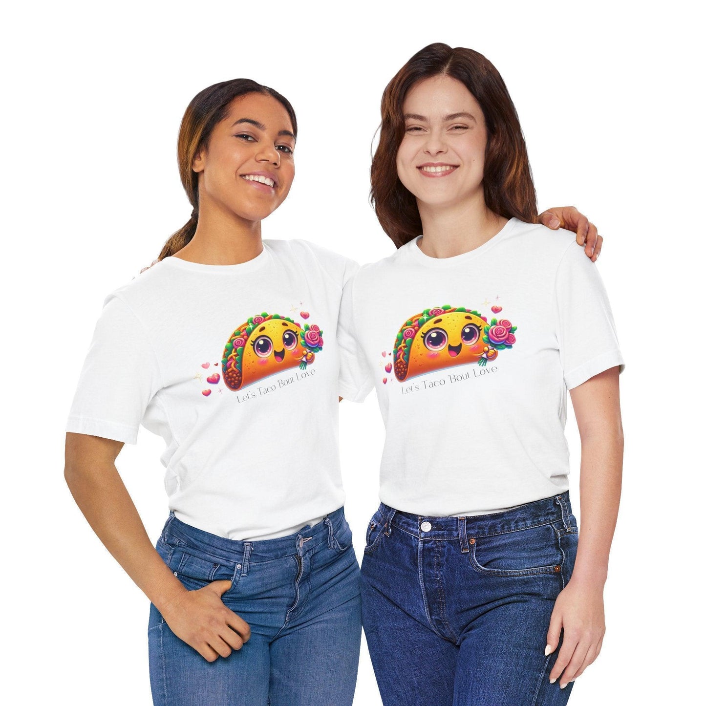 🌮 Let's Taco 'Bout Love 💖 Unisex Jersey Tee ✨ Spread the love this Valentine's Day! - Whippie's