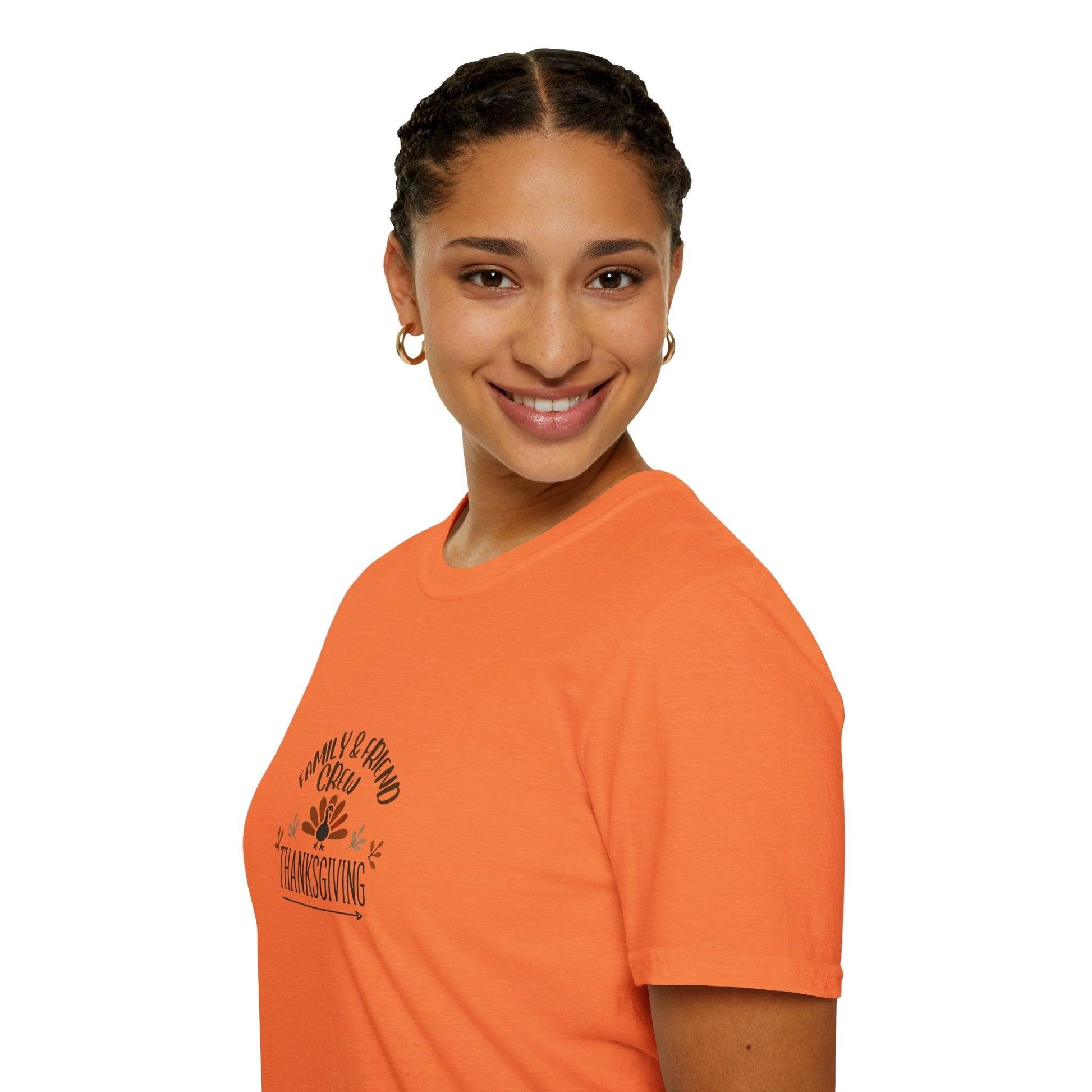 Thanksgiving Family & Friends Crew - Gobble 'Til You Wobble with Your Favorite Crew! 🦃🍁 Unisex T-Shirt - Whippie's