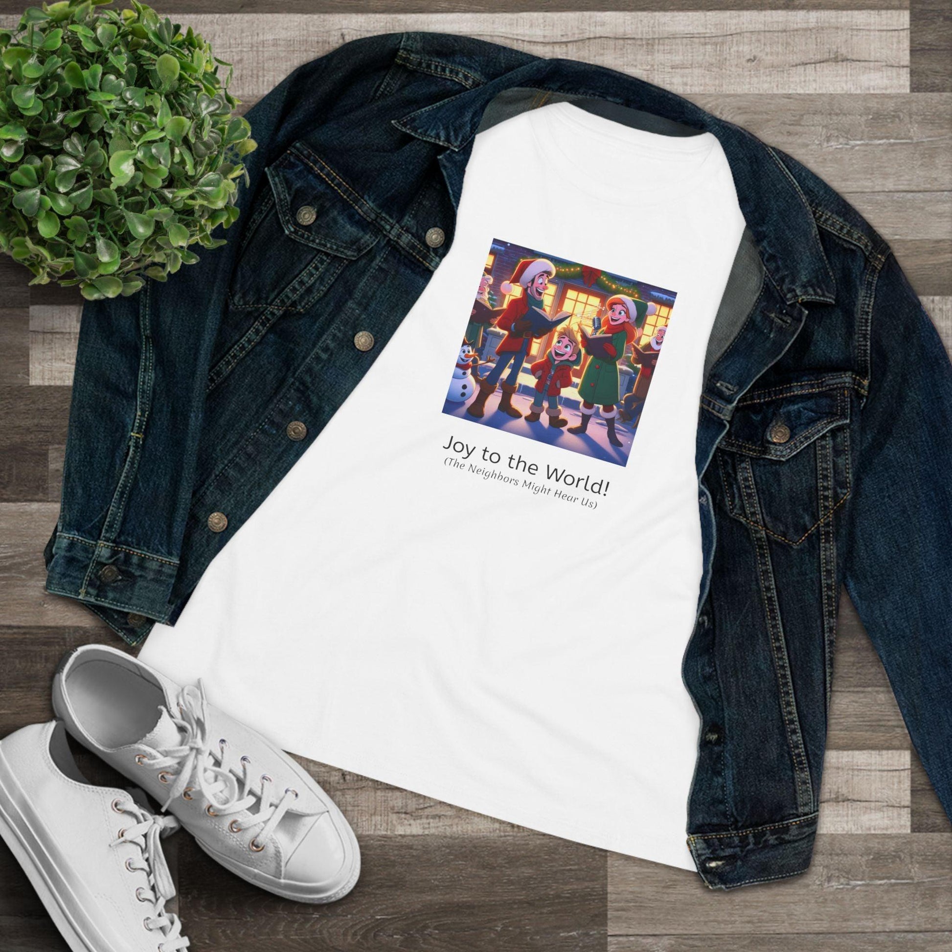 Joy to the World! (The Neighbors Might Hear Us) - Women's Tee - Whippie's