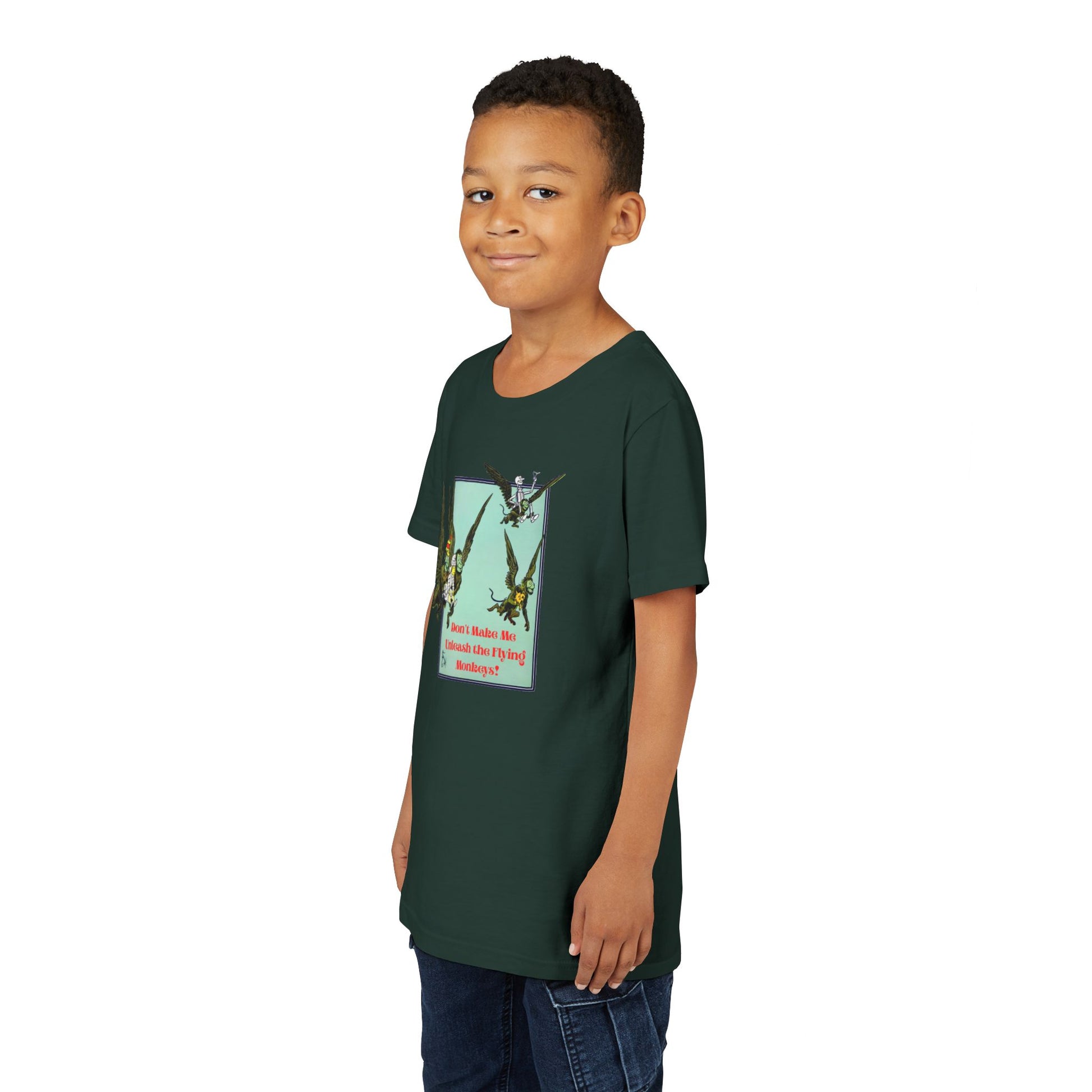 Wizard of Oz Don't Make Me Unleash the Flying Monkeys - Youth T-shirt - Whippie's
