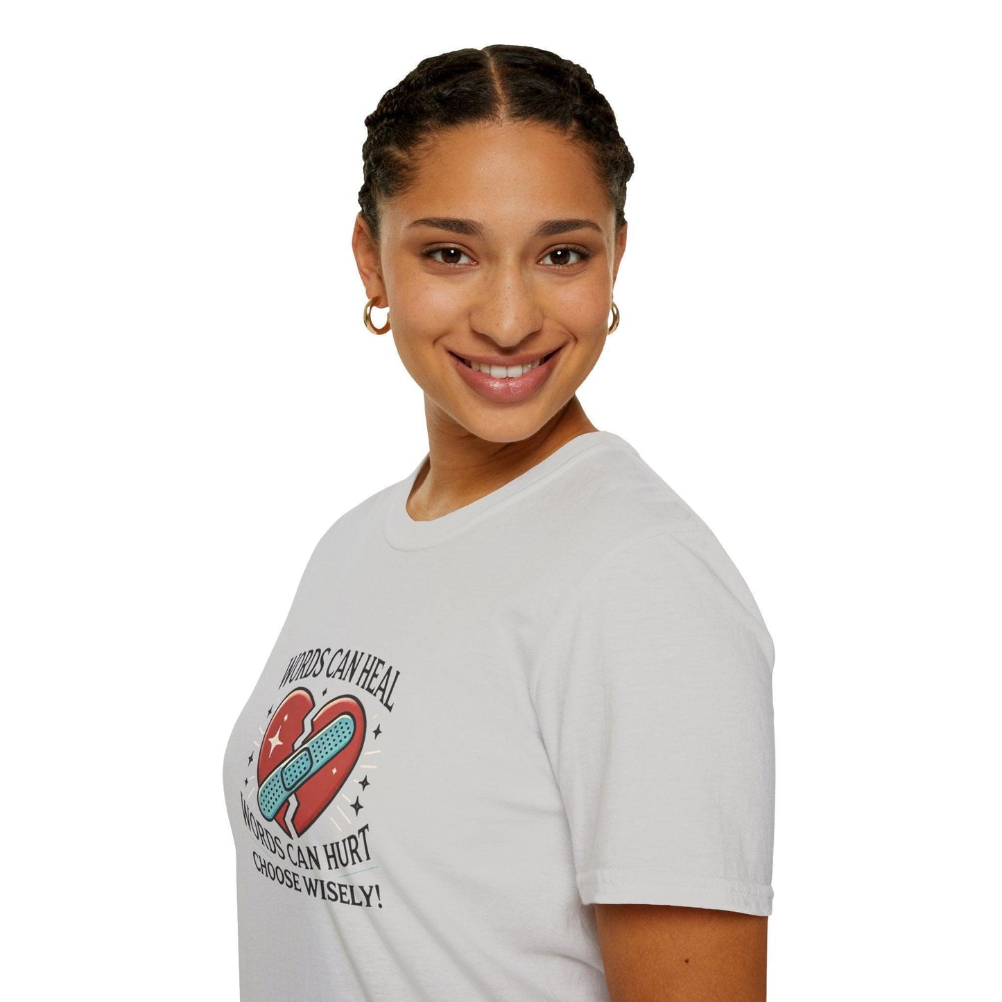 Words Can Heal, Words Can Hurt, Choose Wisely - Unisex T-Shirt - Whippie's