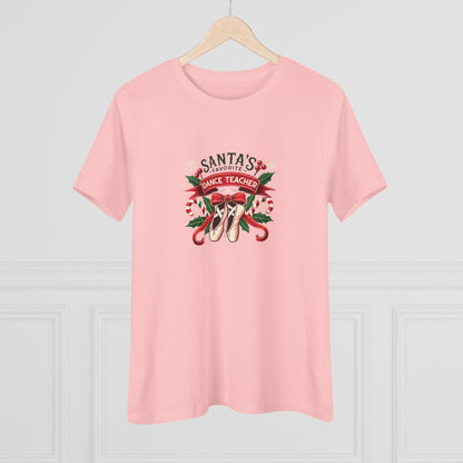Santa's Favorite Dance Teacher Women's Softstyle Tee