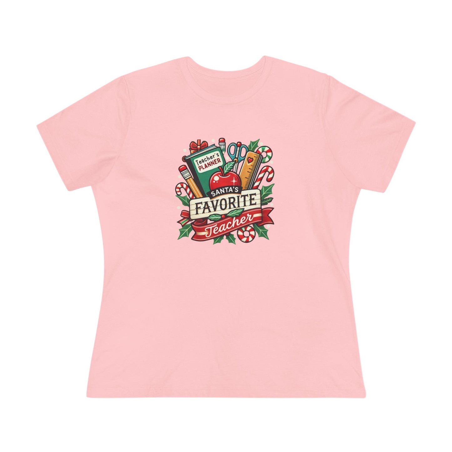 Santa's Favorite Teacher - Spreading Holiday Cheer in the Classroom! 🎅🎄 Women's Softstyle Tee - Whippie's