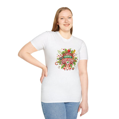 Santa's Favorite Teacher's Assistant - Spreading Holiday Cheer in the Classroom! 🎅🎄 Unisex Tee 🍎🎅 - Whippie's