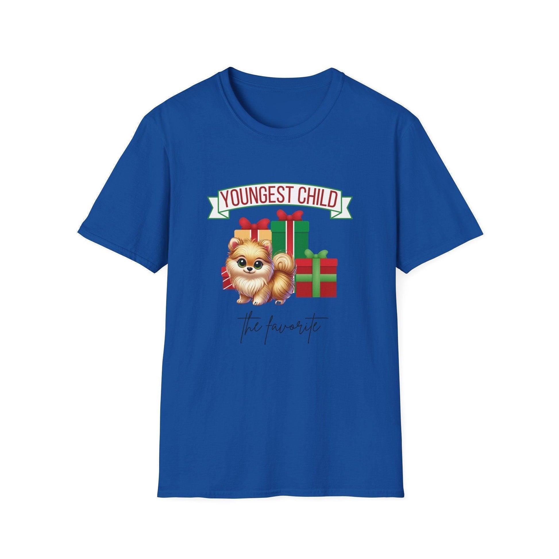 Youngest Child, The Favorite 🎁🐶 Pomeranian - Unisex Tee! 🎁👑 - Whippie's