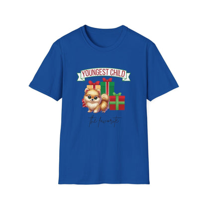 Youngest Child, The Favorite 🎁🐶 Pomeranian - Unisex Tee! 🎁👑 - Whippie's
