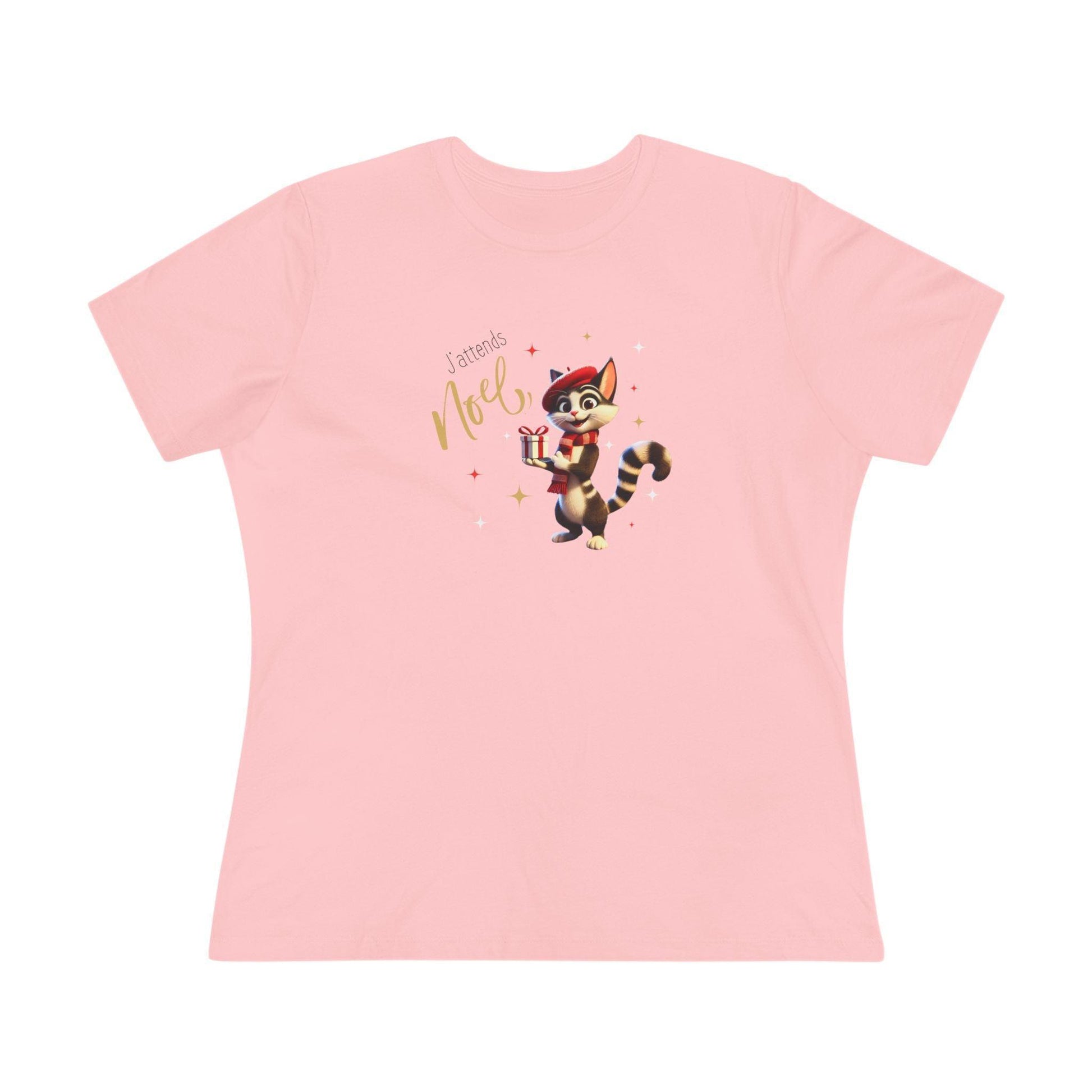 J'attends Noël 🐈‍⬛ Women's Tee 🎄 A purr-fectly Parisian Christmas! - Whippie's