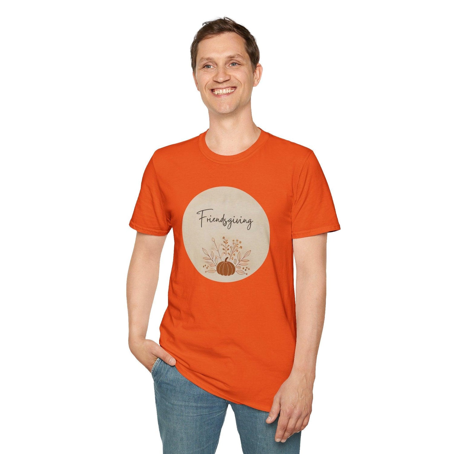 Friendsgiving Vibes - Gather & Give Thanks! 🍂🍁 - Unisex T-Shirt - Whippie's