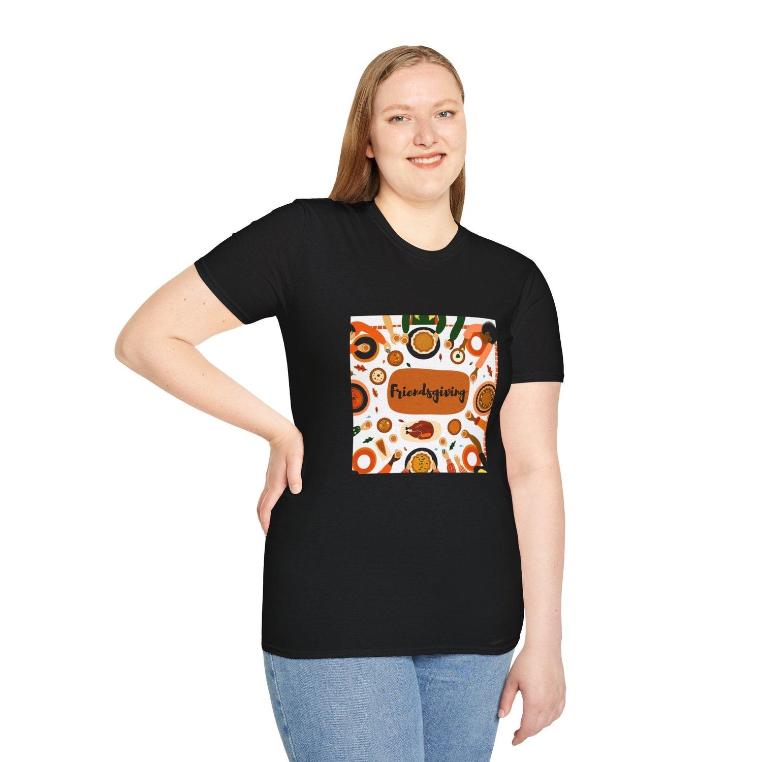 Friendsgiving Feast - Gather 'Round the Table 🍂🦃 - Unisex T-Shirt - Whippie's