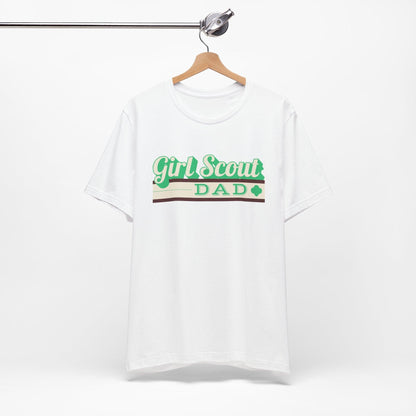 Proud Girl Scout Dad - Unisex Jersey Tee - Vintage Vibes for a Supportive Dad! - Whippie's