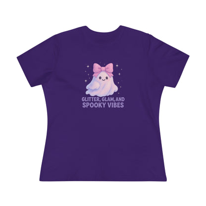 Glitter, Glam, & Spooky Vibes Women's Relaxed Tee - Whippie's