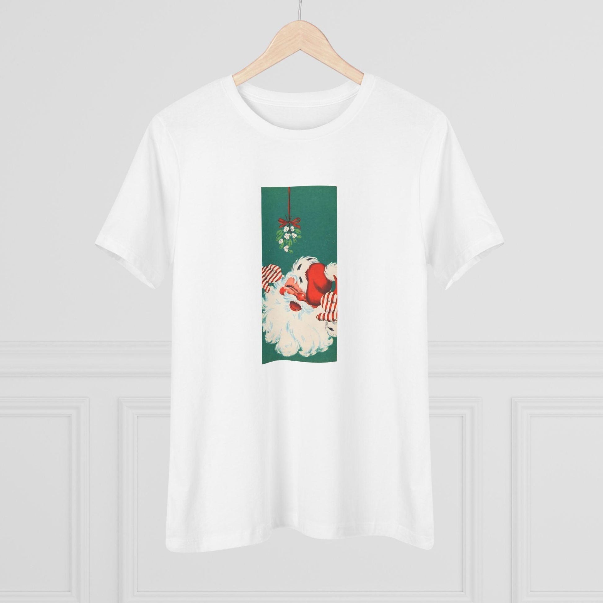 Santa Mistletoe Kisses - Women's Tee - Whippie's