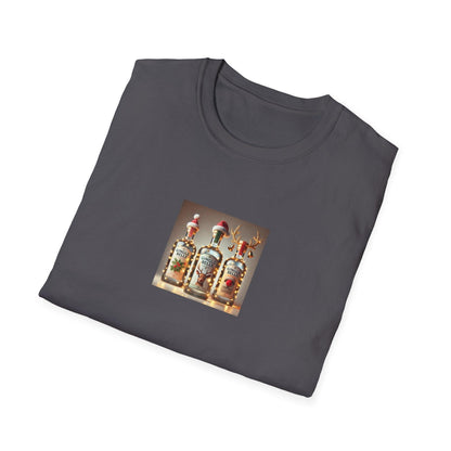 GINgle Bells! 🎄🎅🍸 - Unisex Softstyle T-shirt - Whippie's