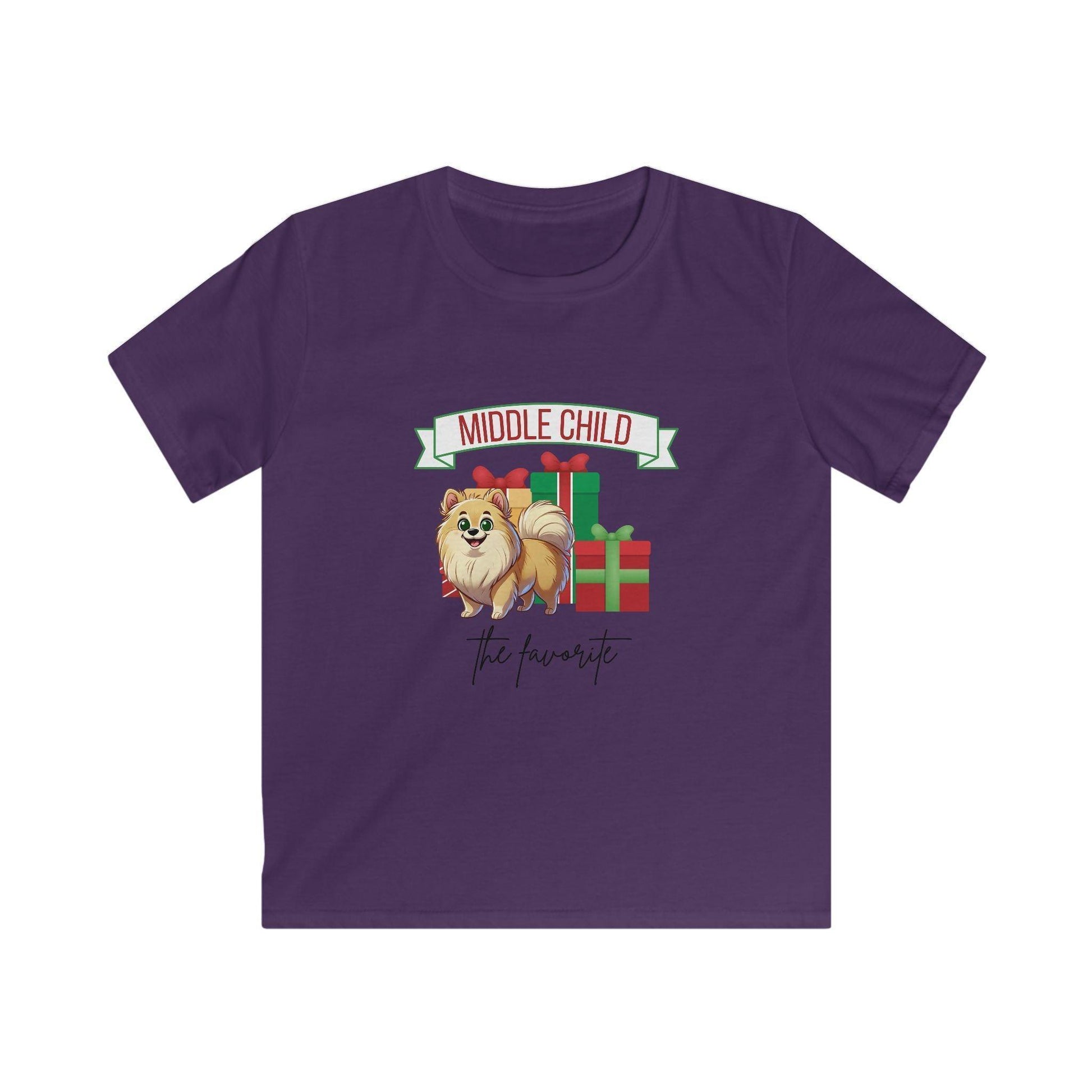 Middle Child, The Favorite 🎁🐶 Pomeranian - Kids' Tee! 🎁👑 - Whippie's