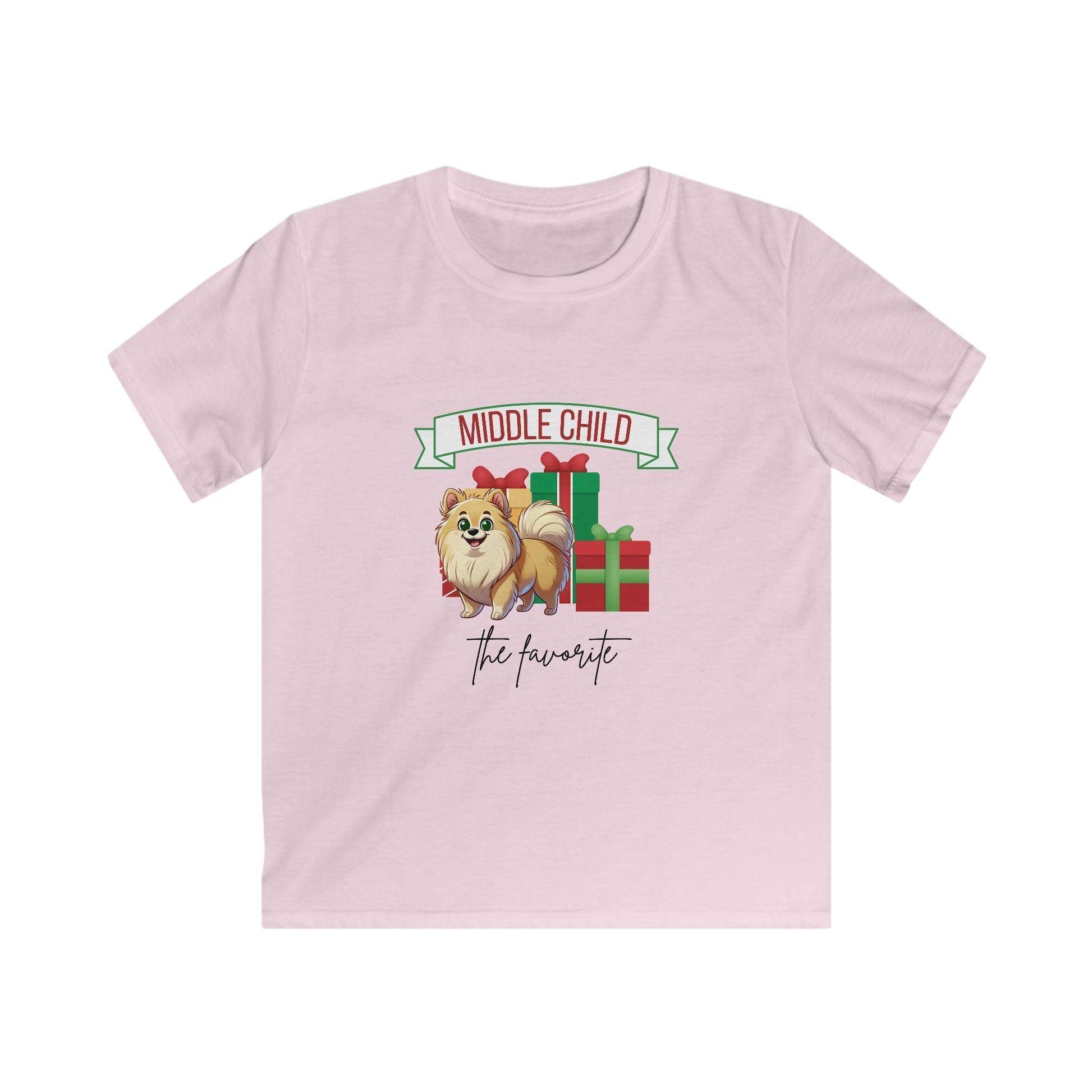 Middle Child, The Favorite 🎁🐶 Pomeranian - Kids' Tee! 🎁👑 - Whippie's