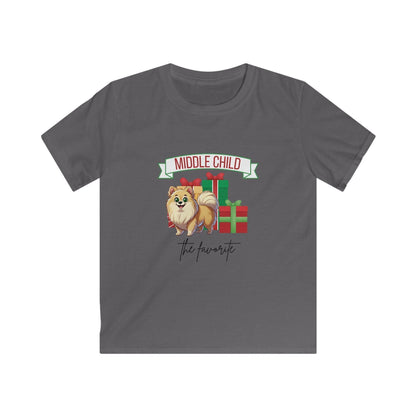 Middle Child, The Favorite 🎁🐶 Pomeranian - Kids' Tee! 🎁👑 - Whippie's