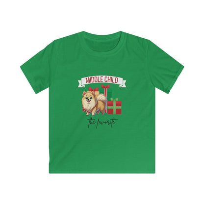 Middle Child, The Favorite 🎁🐶 Pomeranian - Kids' Tee! 🎁👑 - Whippie's