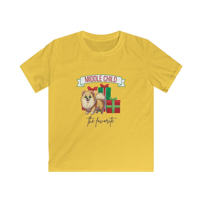 Middle Child, The Favorite 🎁🐶 Pomeranian - Kids' Tee! 🎁👑 - Whippie's