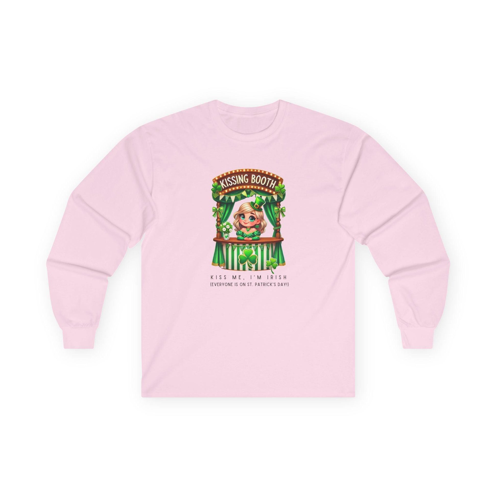 Kiss Me, I'm Irish - Everyone Is on St. Patrick's Day! 💋🍀 Unisex Ultra Cotton Long Sleeve Tee - Whippie's