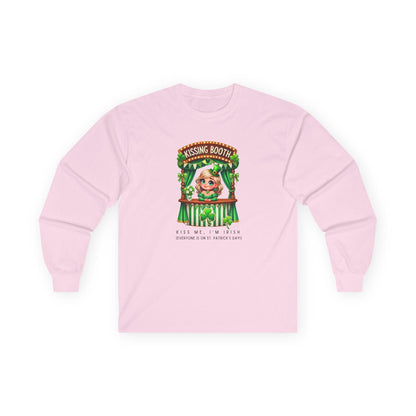 Kiss Me, I'm Irish - Everyone Is on St. Patrick's Day! 💋🍀 Unisex Ultra Cotton Long Sleeve Tee - Whippie's