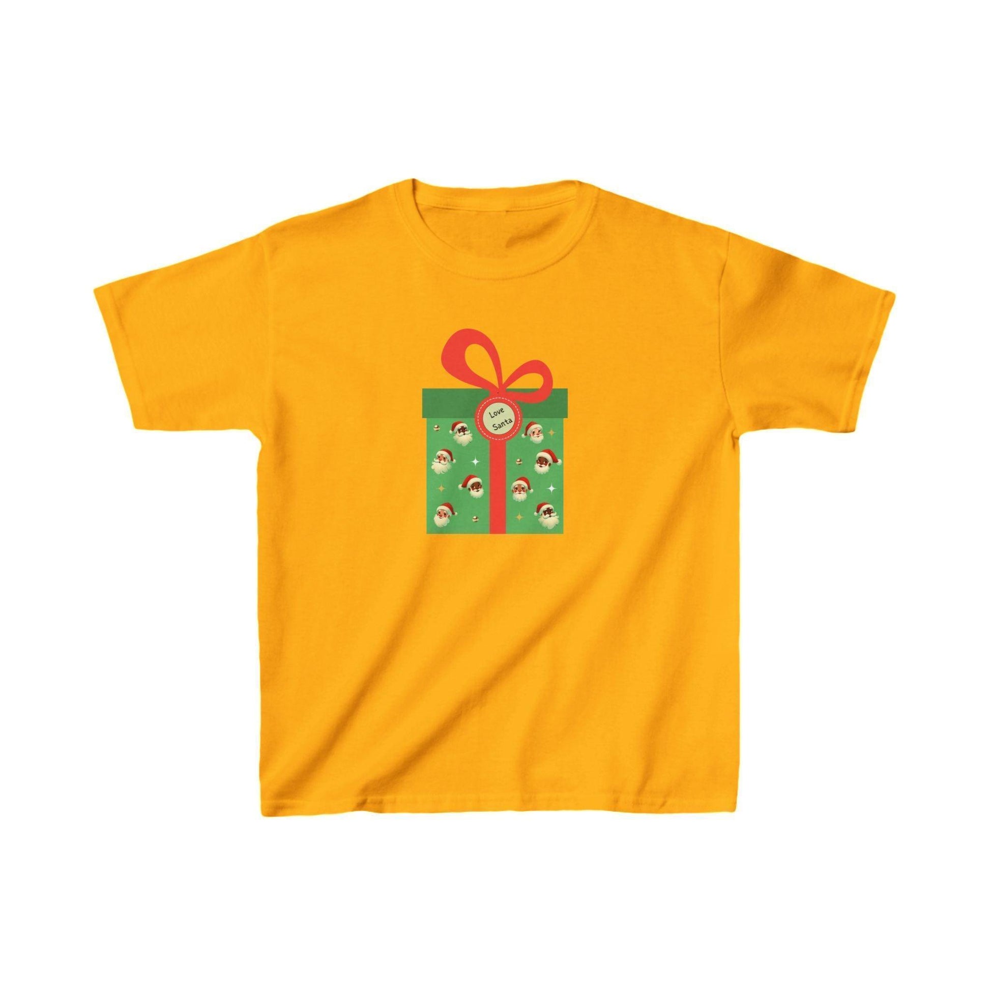 Love Santa Present 🎅 Kids Heavy Cotton™ Tee! - Whippie's