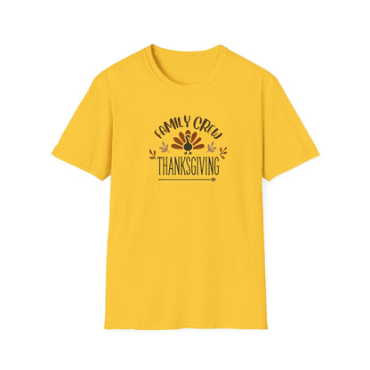 Thanksgiving Family Crew - Gobble 'Til You Wobble with Your Favorite Crew! 🦃🍁 Unisex T-Shirt - Whippie's