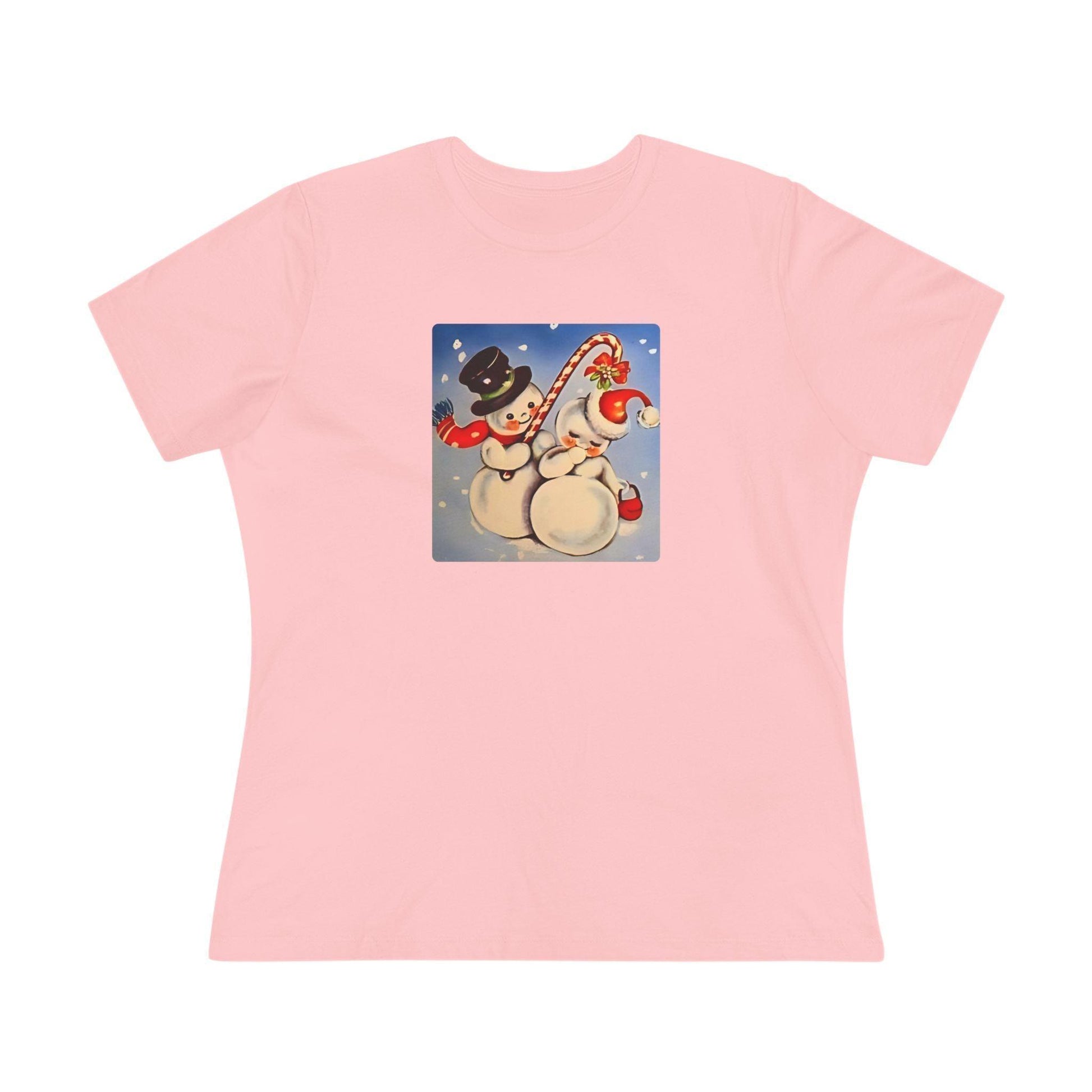 Snow Couple Mistletoe - Women's Softstyle Tee - Whippie's