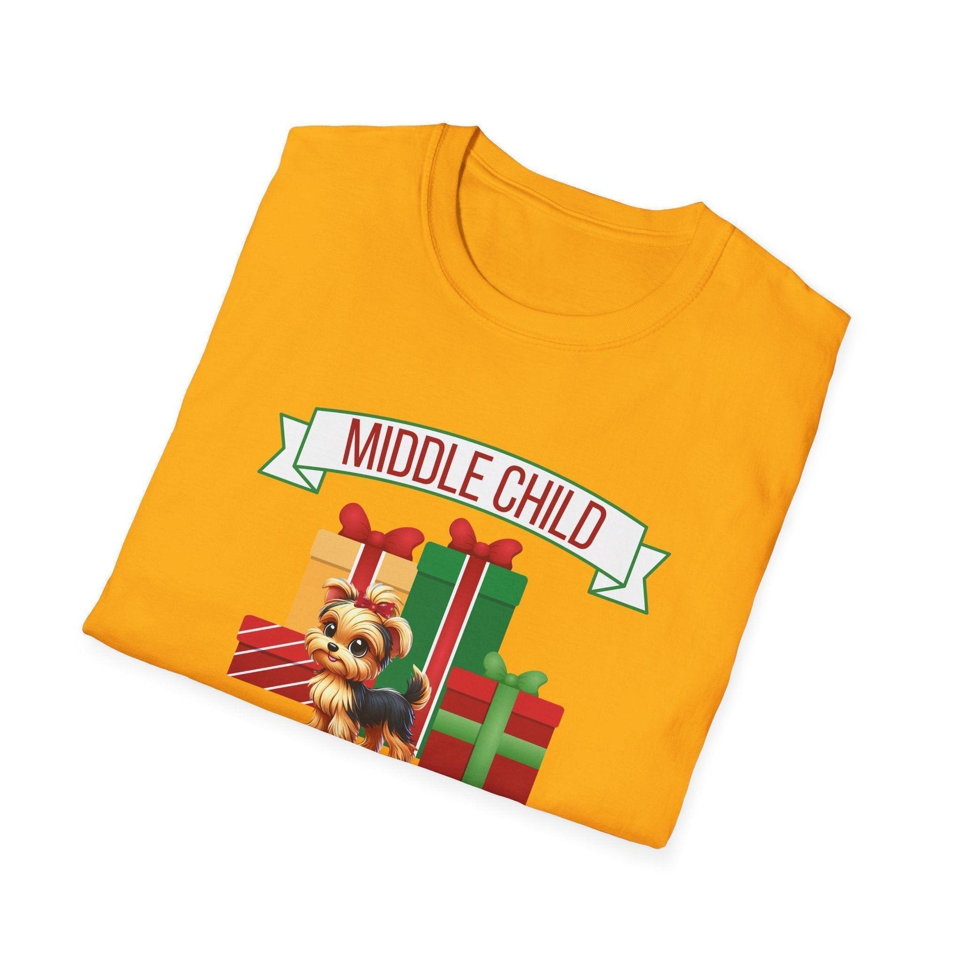 Middle Child, The Favorite 🎁🐶 Yorkie - Unisex Tee! 🎁👑 - Whippie's