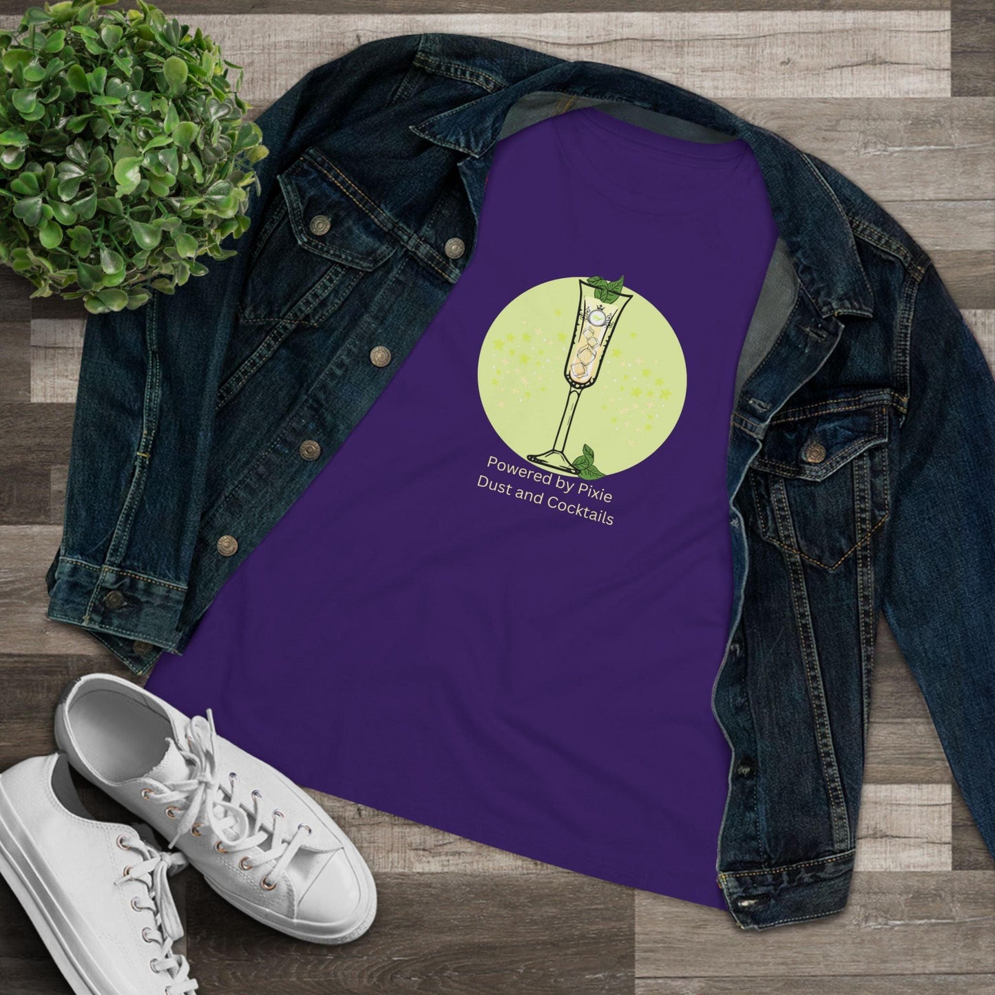 Drinking Around the World: Powered by Pixie Dust and Cocktails Women's Tee - Whippie's