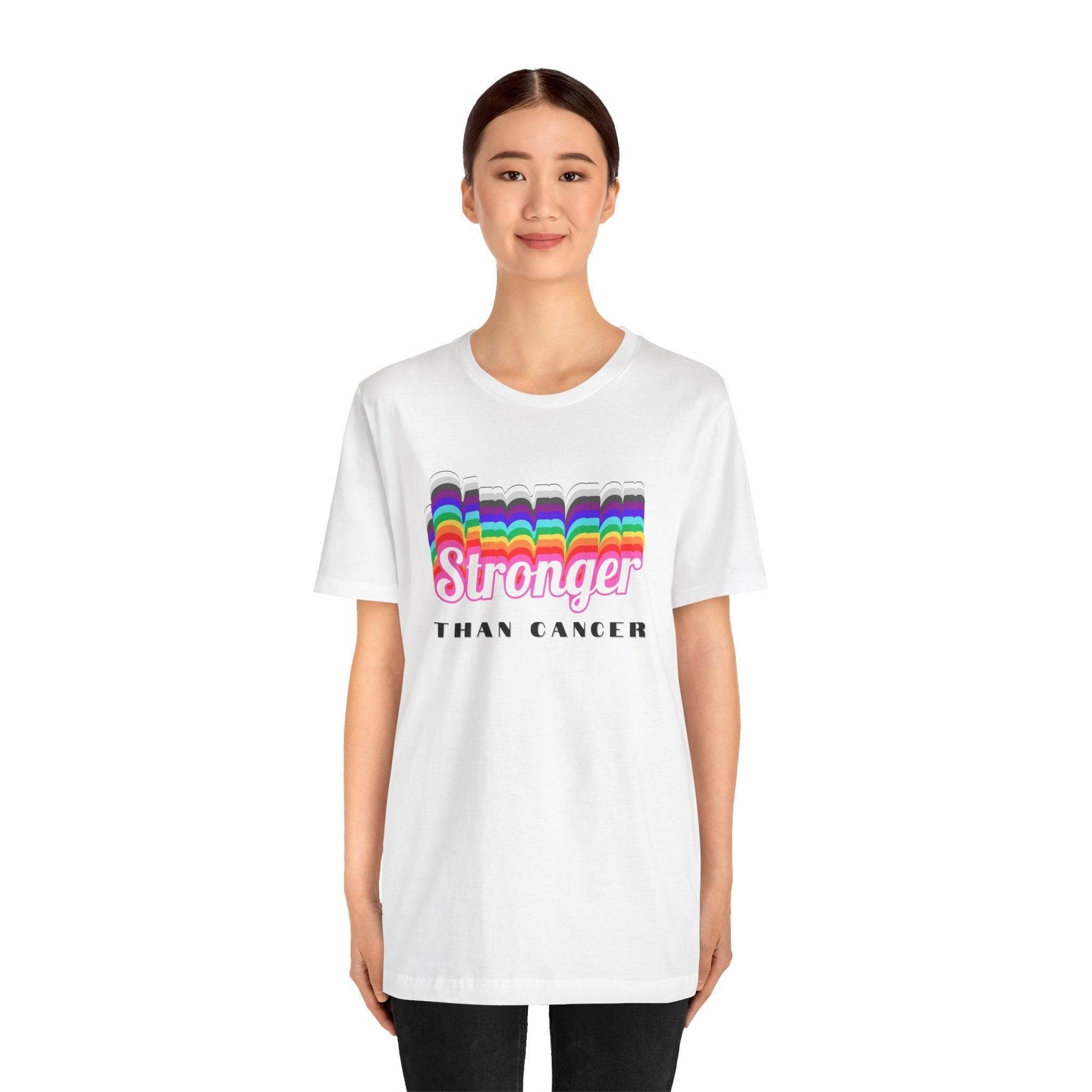 💪 Stronger Than Cancer 🎗️ Unisex Jersey Tee ✨ Show your support, wear your strength. - Whippie's