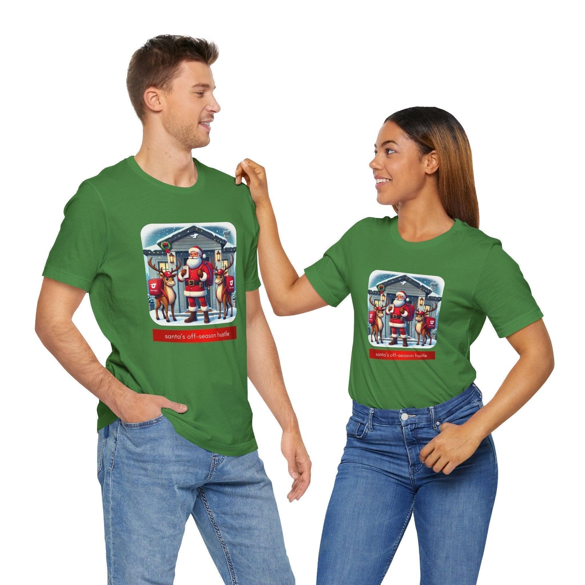 🎅 Santa's Off-Season Hustle 🍕 Unisex Tee ✨ Who knew Santa delivered more than presents? - Whippie's