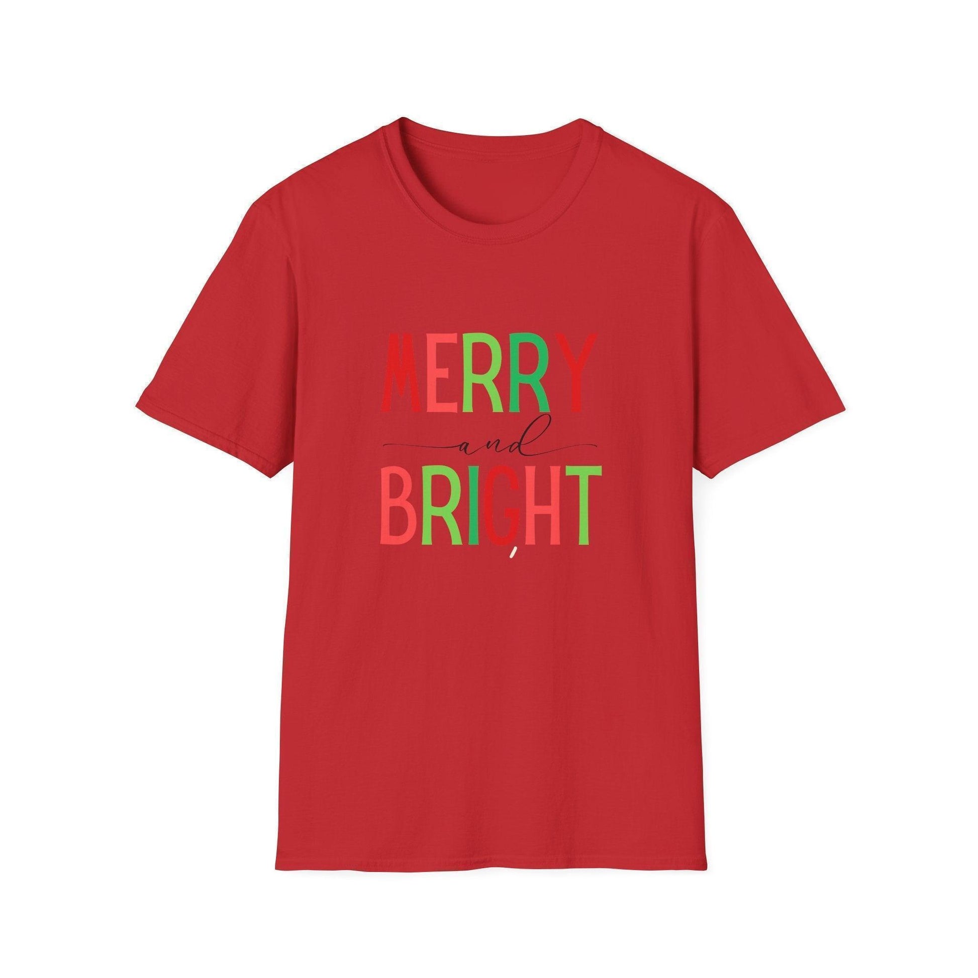 Merry and Bright Unisex Tee 🌈✨ - Whippie's