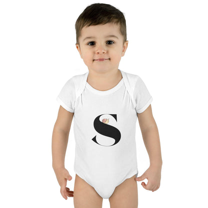 Alphabet Adventures: Letter S - Snazzy Snail Baby Onesie S is for Snazzy Snail! - Whippie's