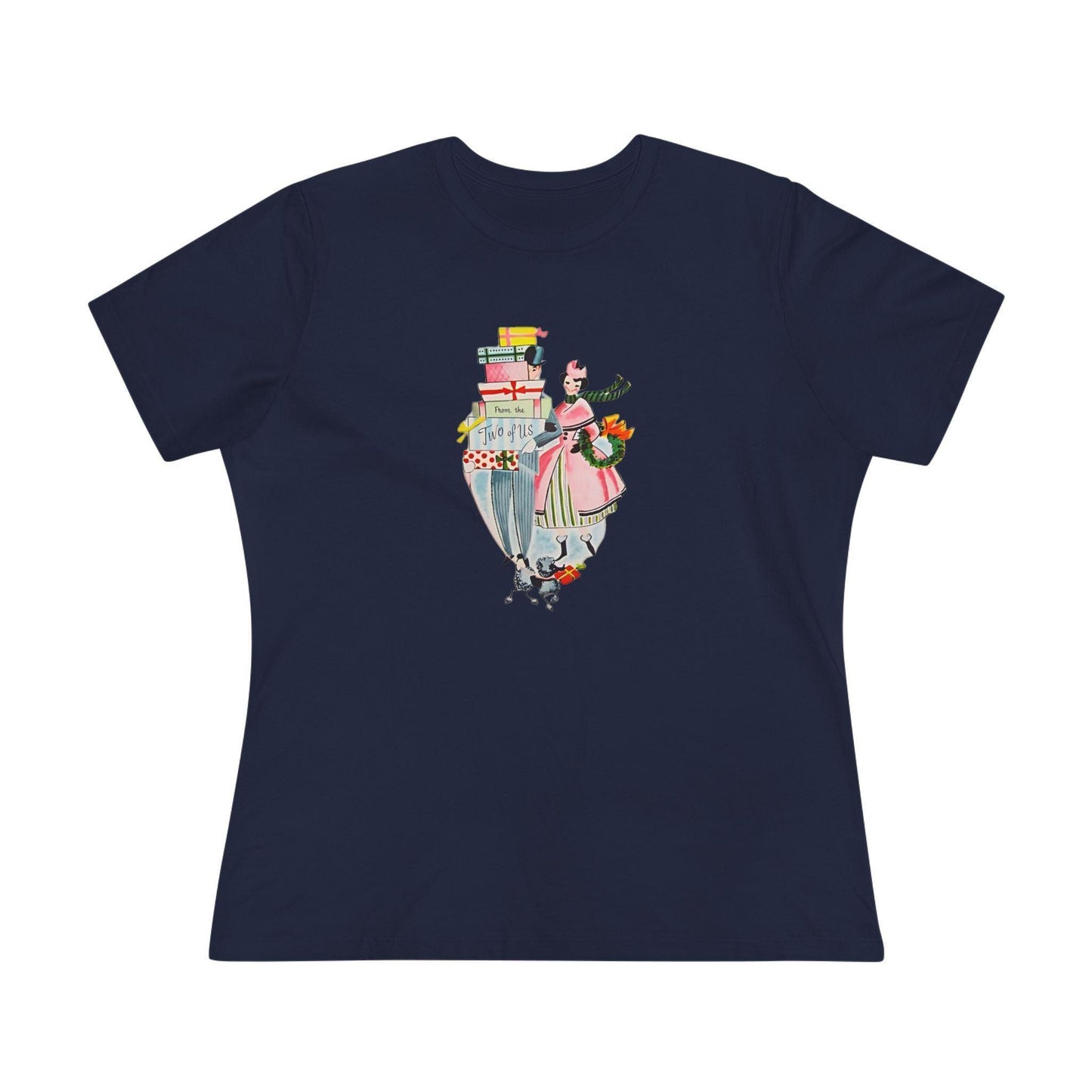 🎁 From the Two of Us! 🎄 Women's Tee ✨ Spread vintage holiday cheer! - Whippie's