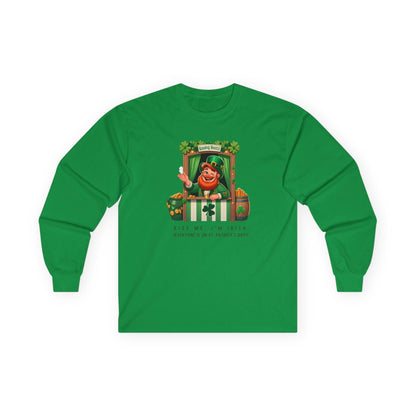 Kiss Me, I'm Irish - Everyone Is on St. Patrick's Day! 💋🍀 Irish Man - Unisex Ultra Cotton Long Sleeve Tee - Whippie's