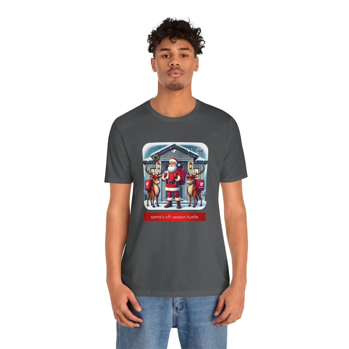 🎅 Santa's Off-Season Hustle 🍕 Unisex Tee ✨ Who knew Santa delivered more than presents? - Whippie's