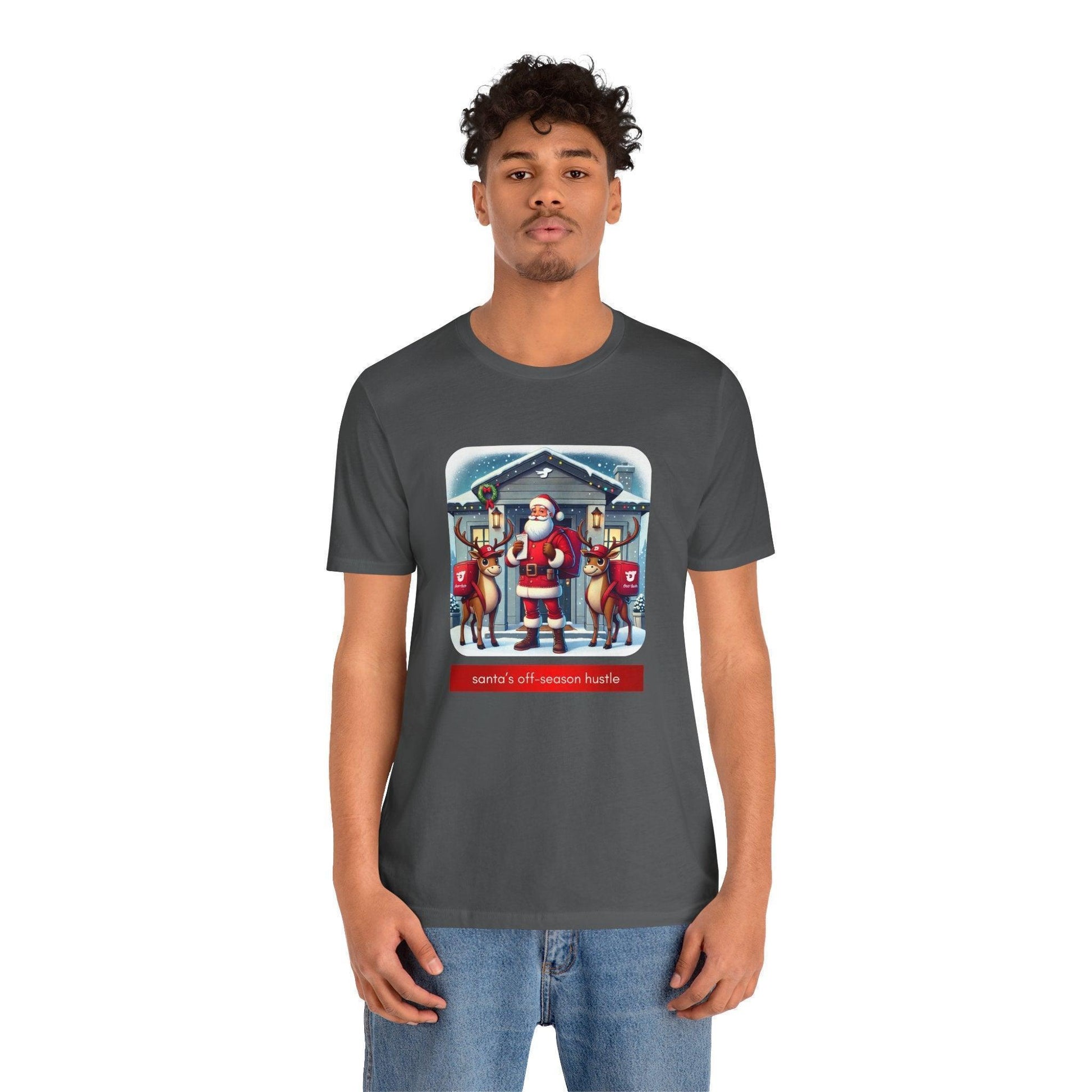 🎅 Santa's Off-Season Hustle 🍕 Unisex Tee ✨ Who knew Santa delivered more than presents? - Whippie's