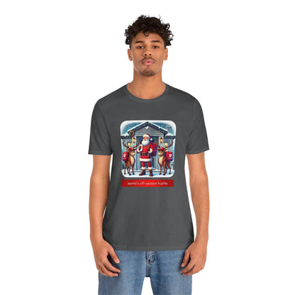 🎅 Santa's Off-Season Hustle 🍕 Unisex Tee ✨ Who knew Santa delivered more than presents? - Whippie's