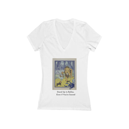Wizard of Oz Tee - Stand Up to Bullies Women's Deep V-Neck Tee