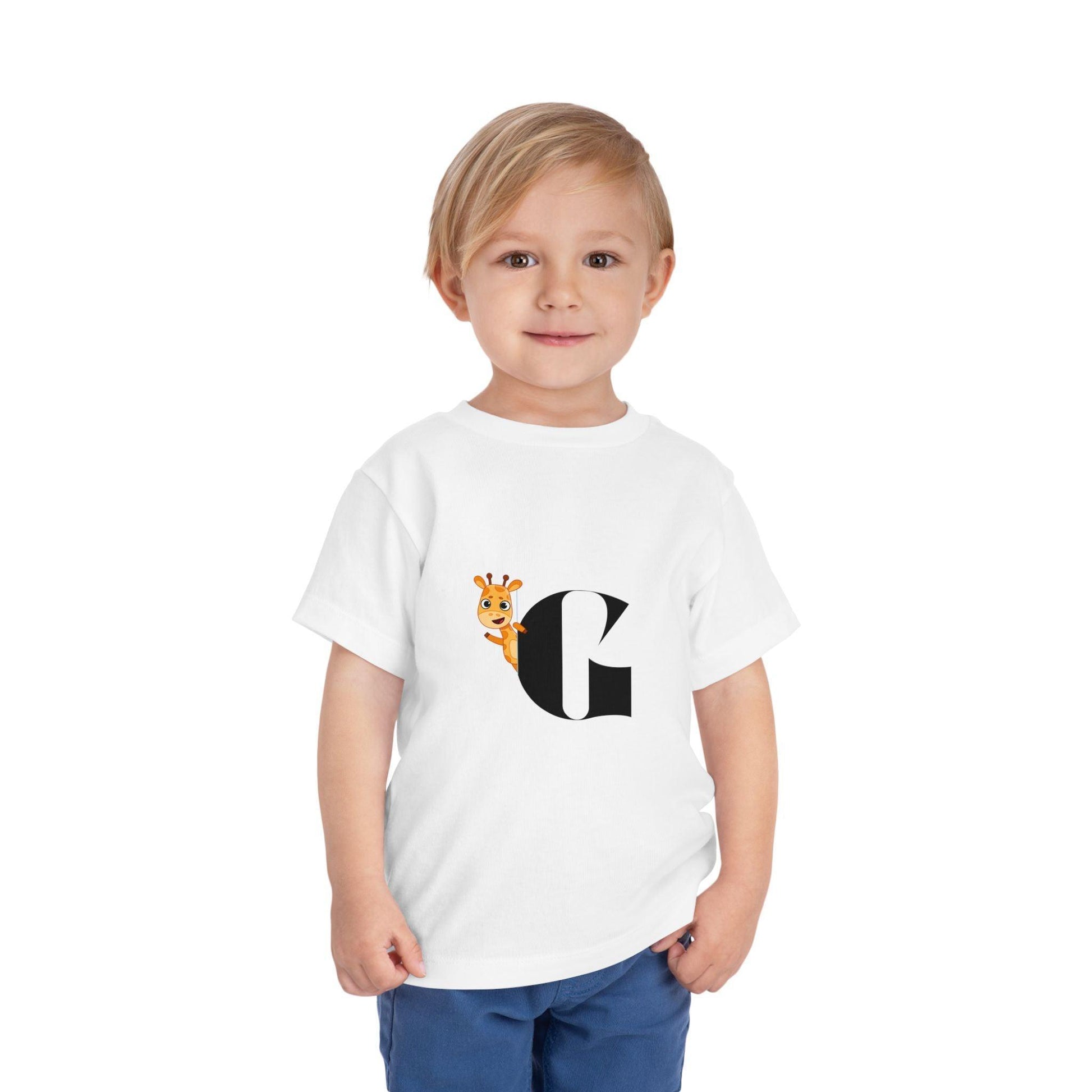 Alphabet Adventures: Letter G - Giraffe Toddler T-shirt - Whippie's
