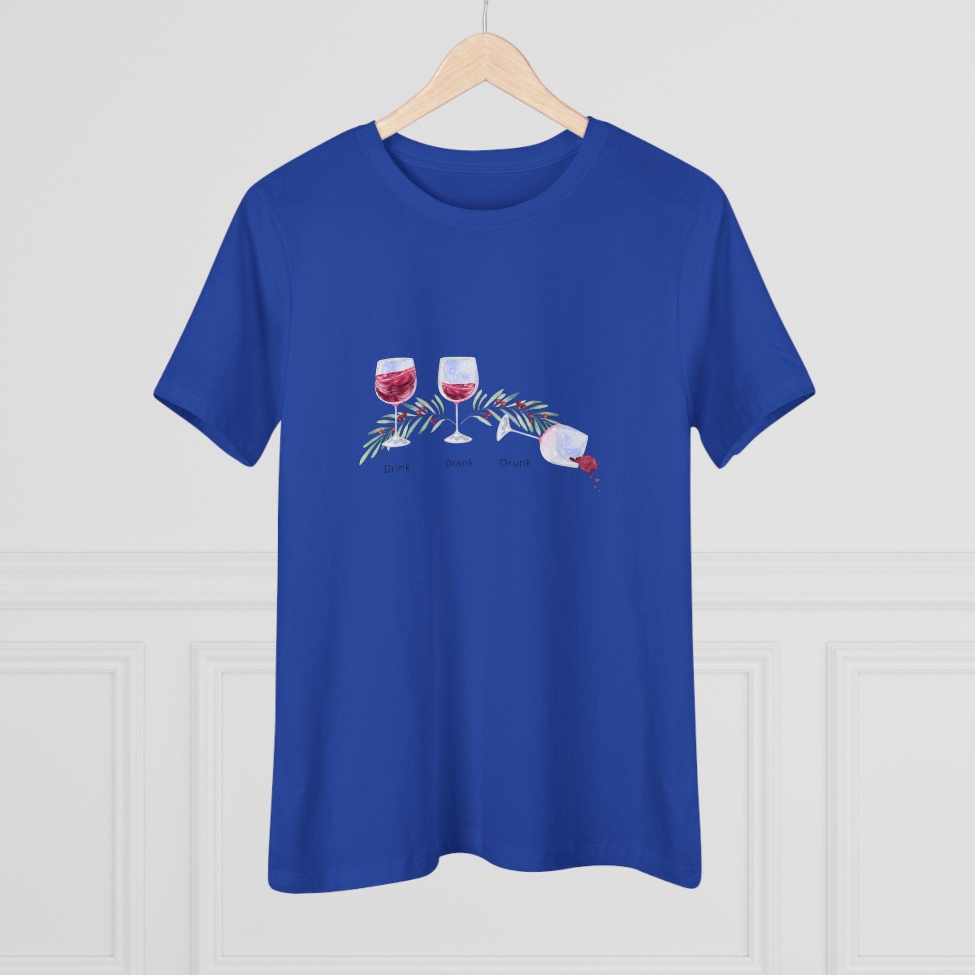 Drink, Drank, Drunk - Christmas Edition - 'Tis the Season to be Tipsy! 🍷🎄 - Women's Softstyle Tee - Whippie's