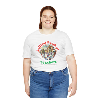 🌴 Jolly Bunch of Teachers ☀️ Unisex Jersey Tee 🧑‍🏫 - Winter Wonderland - Whippie's