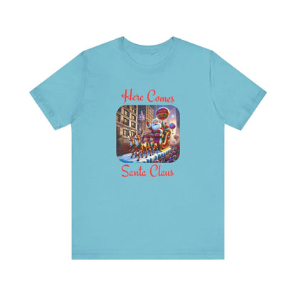 🎅 Here Comes Santa Claus 🎄 Unisex Jersey Tee ✨ - Whippie's
