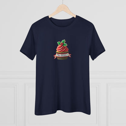 Will Workout for Cupcakes - Christmas Edition - Fuel Your Fitness! 🧁💪🎄 - Women's Softstyle Tee - Whippie's