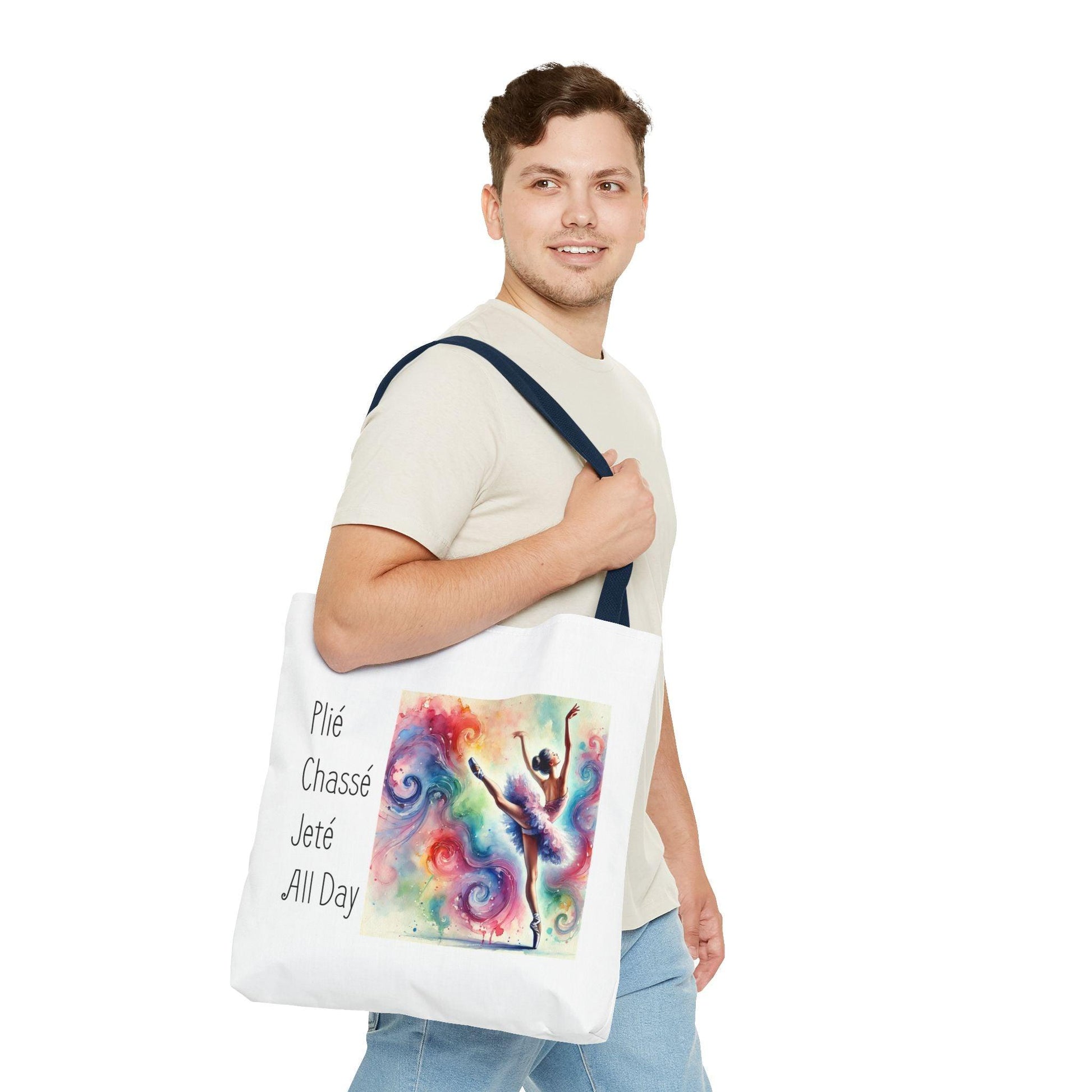 Plié, Chassé, Jeté, All Day Tote Bag - Dance with Joy 💃 - Whippie's
