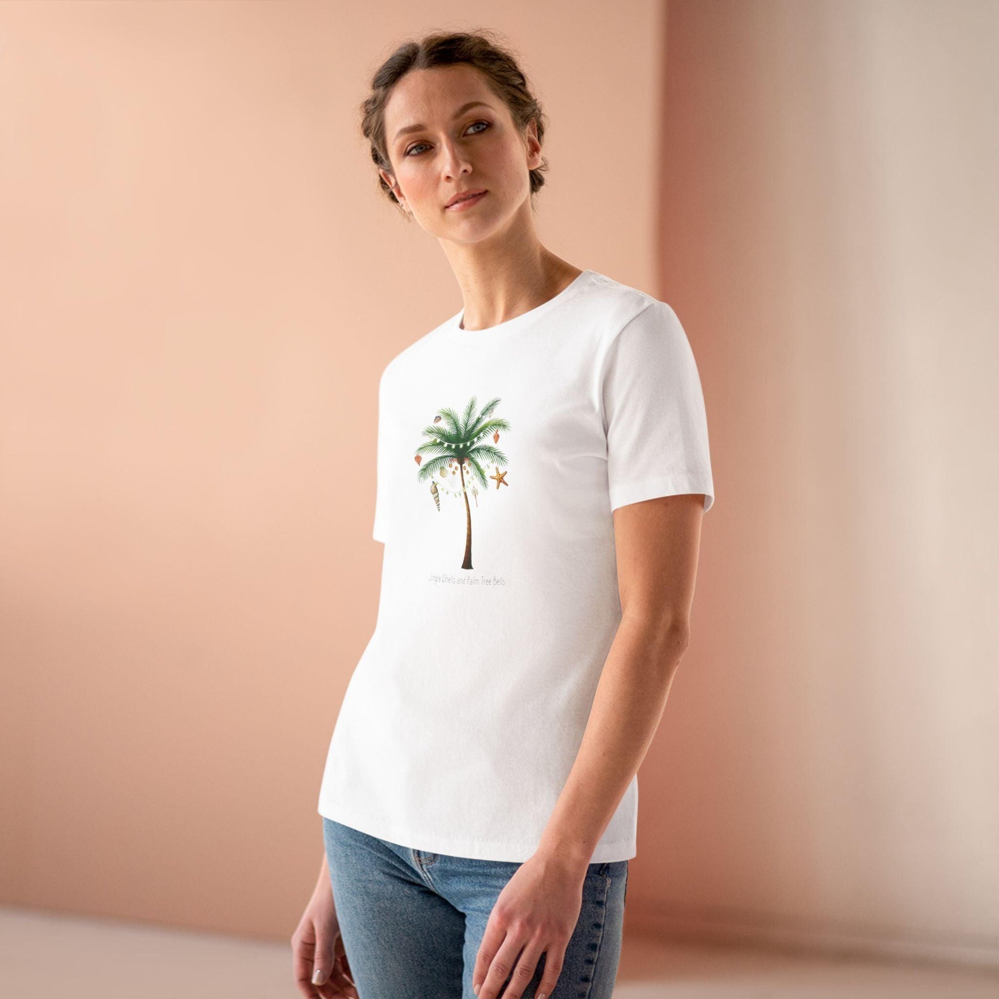🌴 Jingle Shells & Palm Tree Bells 🐚 Women's Tee ☀️ - Whippie's