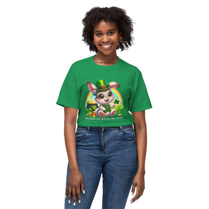 Who Needs Luck with All This Charm? Unisex HD Cotton T-Shirt - Spread Luck and Laughter! 🍀🍀 - Whippie's