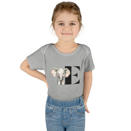 Alphabet Adventures: Letter E - Enormous Elephant Baby Onesie - Whippie's